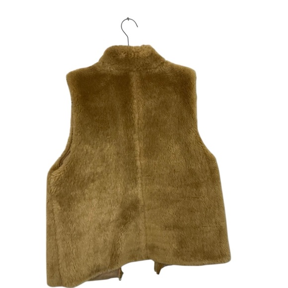 J. Crew Tan Faux Fur Vest - Picture 5 of 5